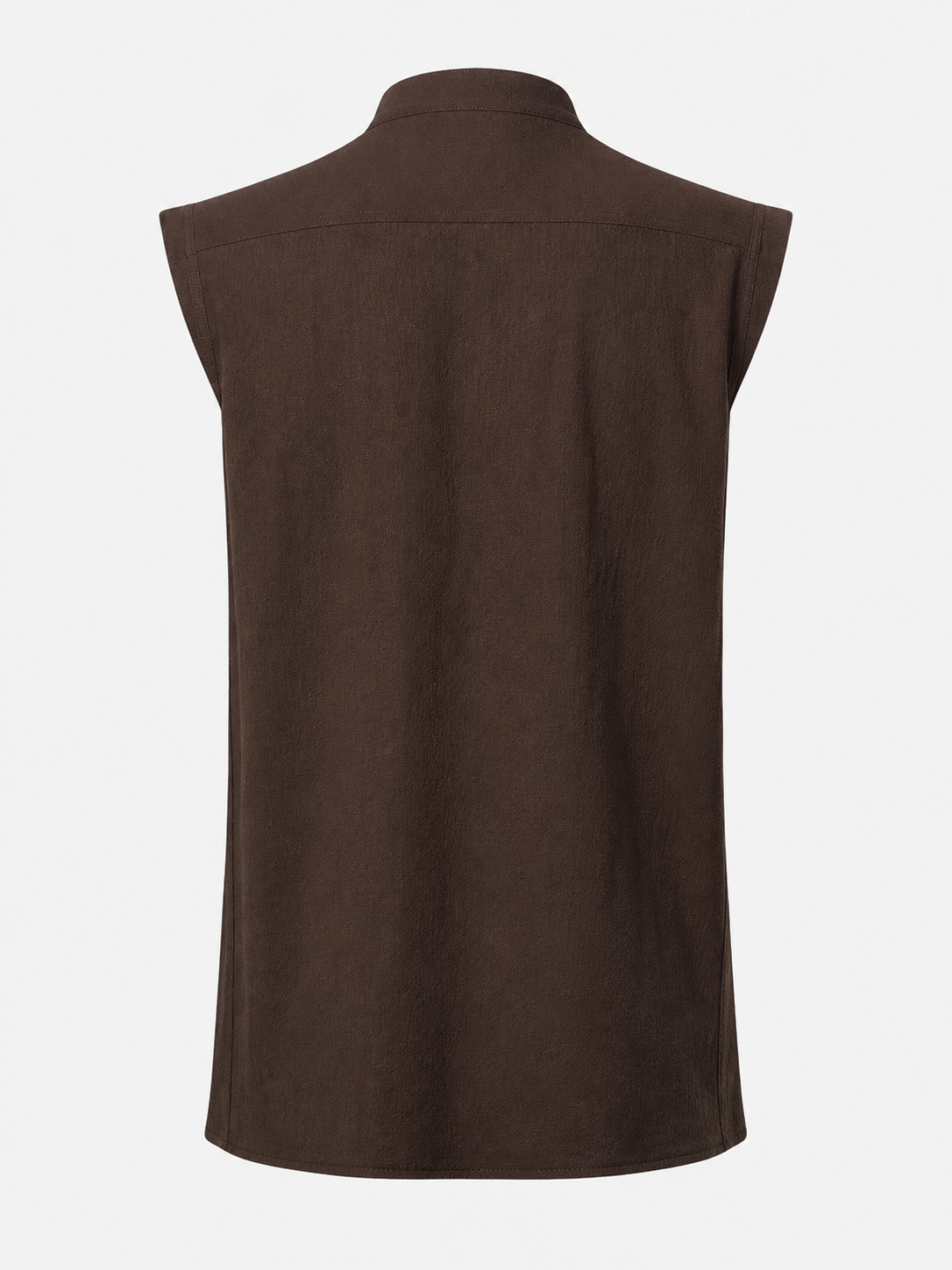 Halloween Sleeveless Lace-Up Vest with Stand Collar