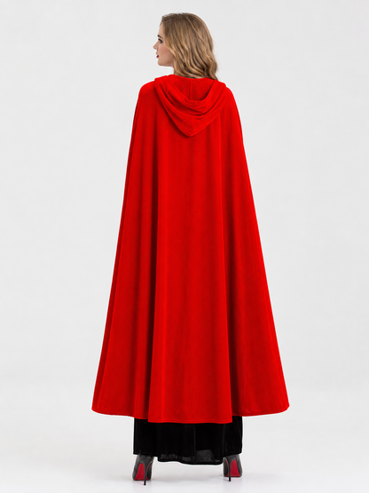 Little Red Riding Hood Costume with Hooded Cape and Dress
