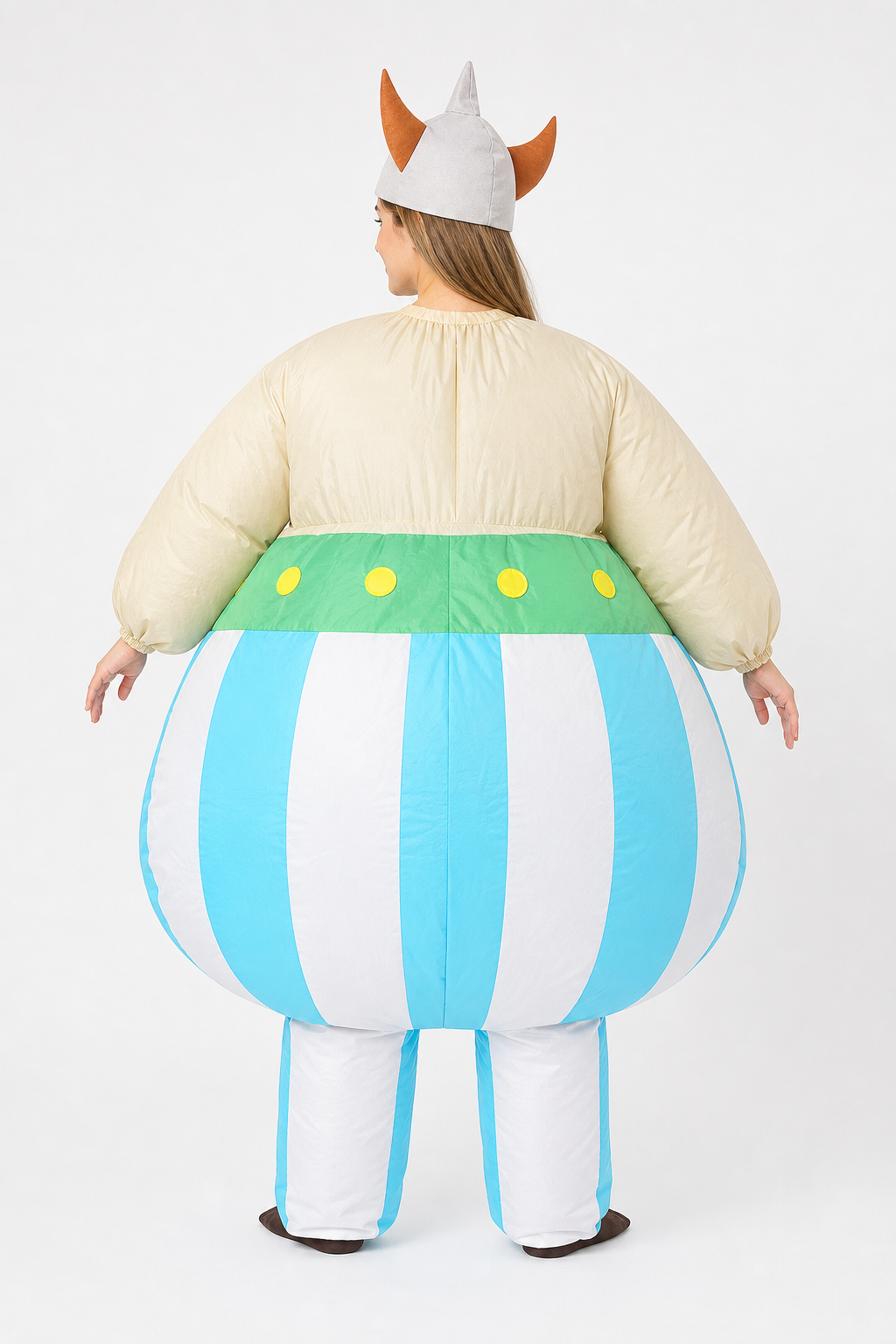 Inflatable Viking Costume with Horned Helmet for Parties