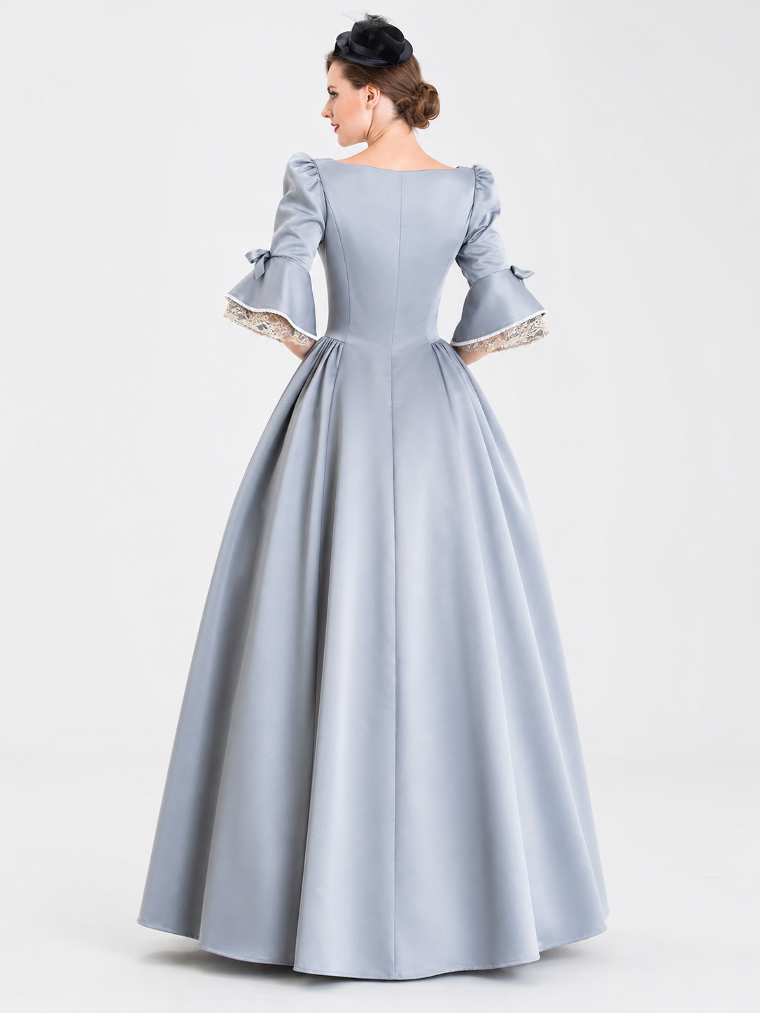 Historical-Style Carnival Dress with Lace