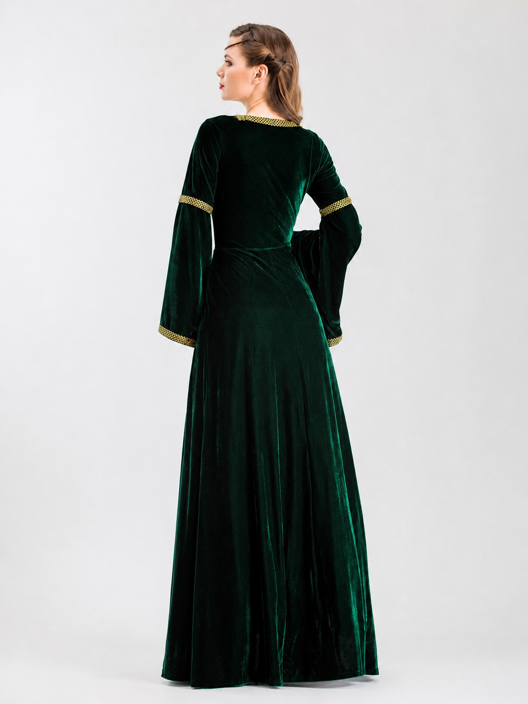 Medieval-Style Carnival Dress with Lacing