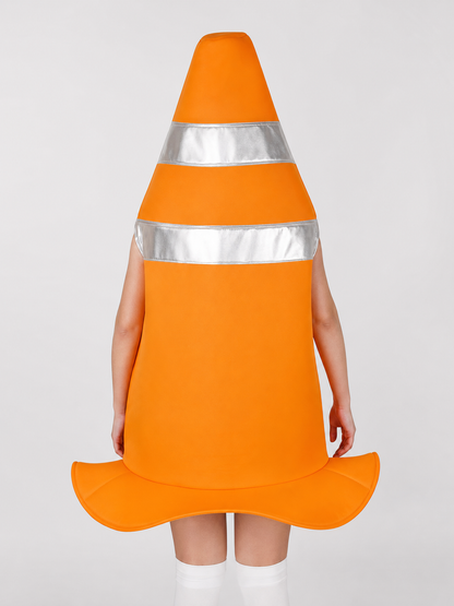 Adult Orange Traffic Cone Costume for Parties