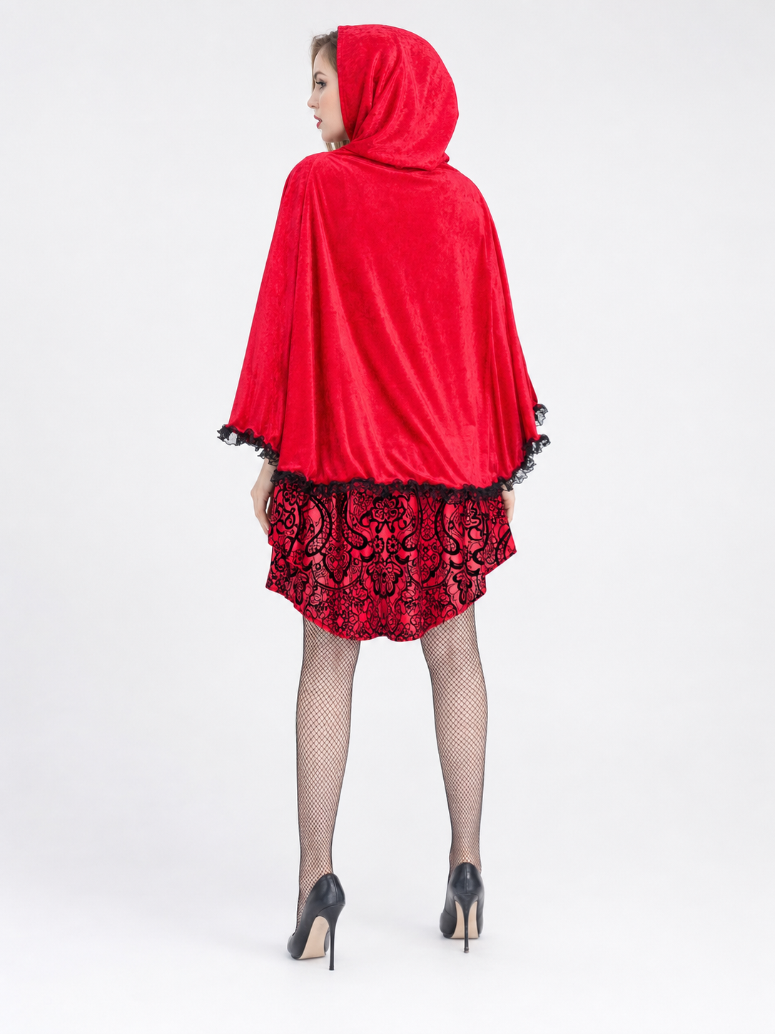 Little Red Riding Hood Costume with Hood and Cape