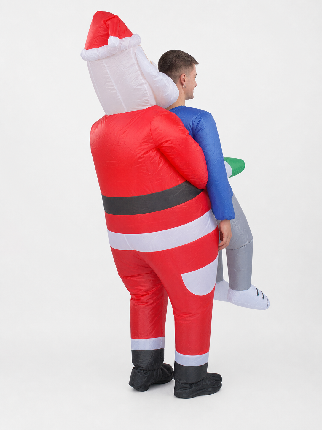 Inflatable Santa Costume with a Person
