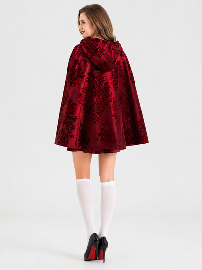 Little Red Riding Hood Costume with Cape and Corset