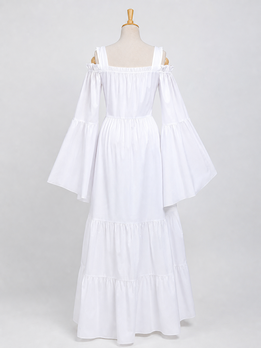 White Palace-Style Cosplay Costume with Corset Bodice
