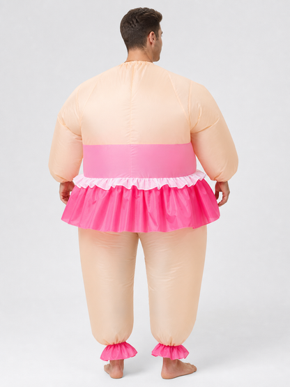 Inflatable Ballet-Style Costume with USB Fan