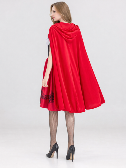 Little Red Riding Hood Costume with Cape and Dress