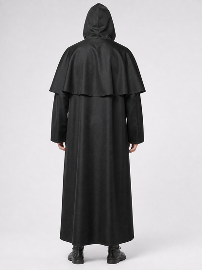 Halloween Hooded Robe Cloak with Cape