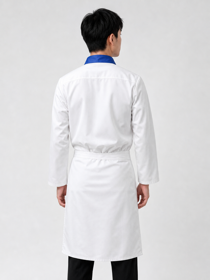 Halloween chef costume with apron and chef hat