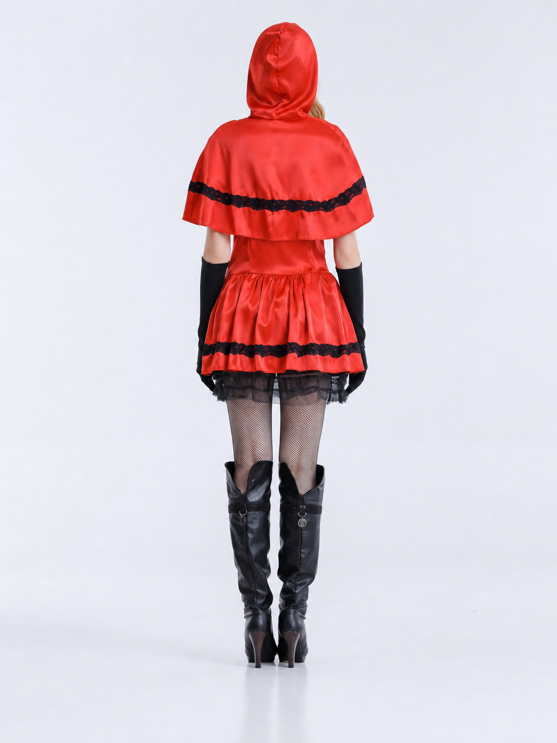 Little Red Riding Hood Costume with Hood and Gloves