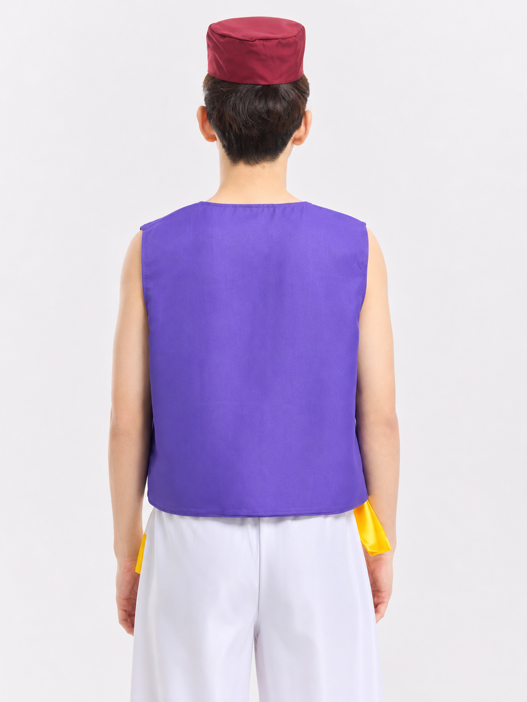 Aladdin Costume with Vest, Harem Pants, and Sash