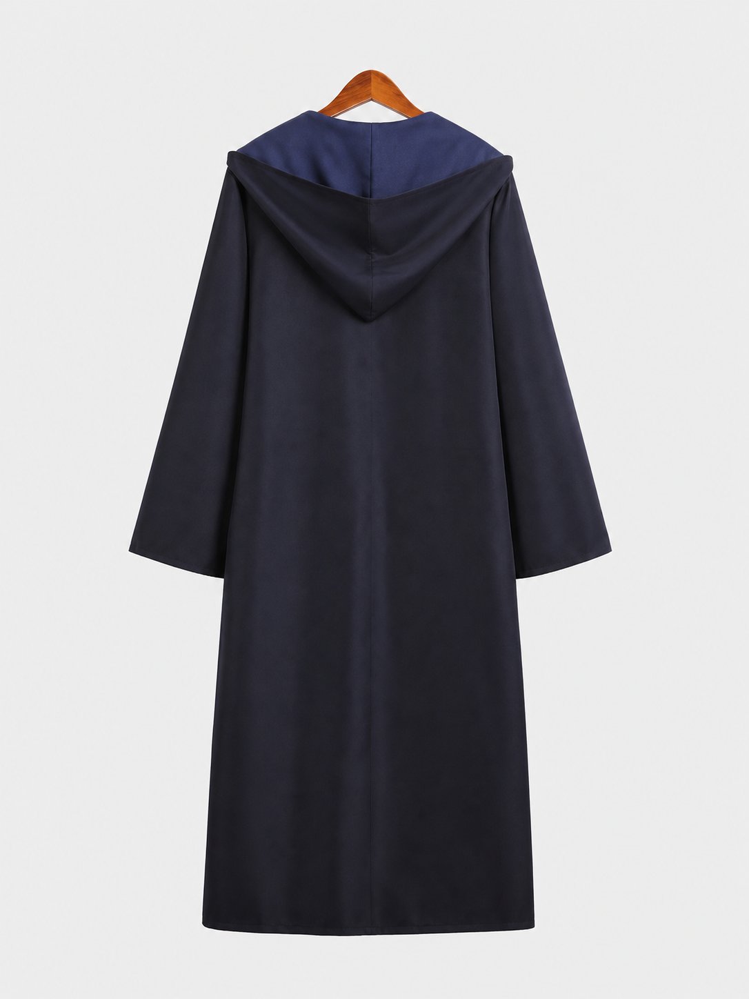 Long Hooded Wizard Robe with Emblem Patch