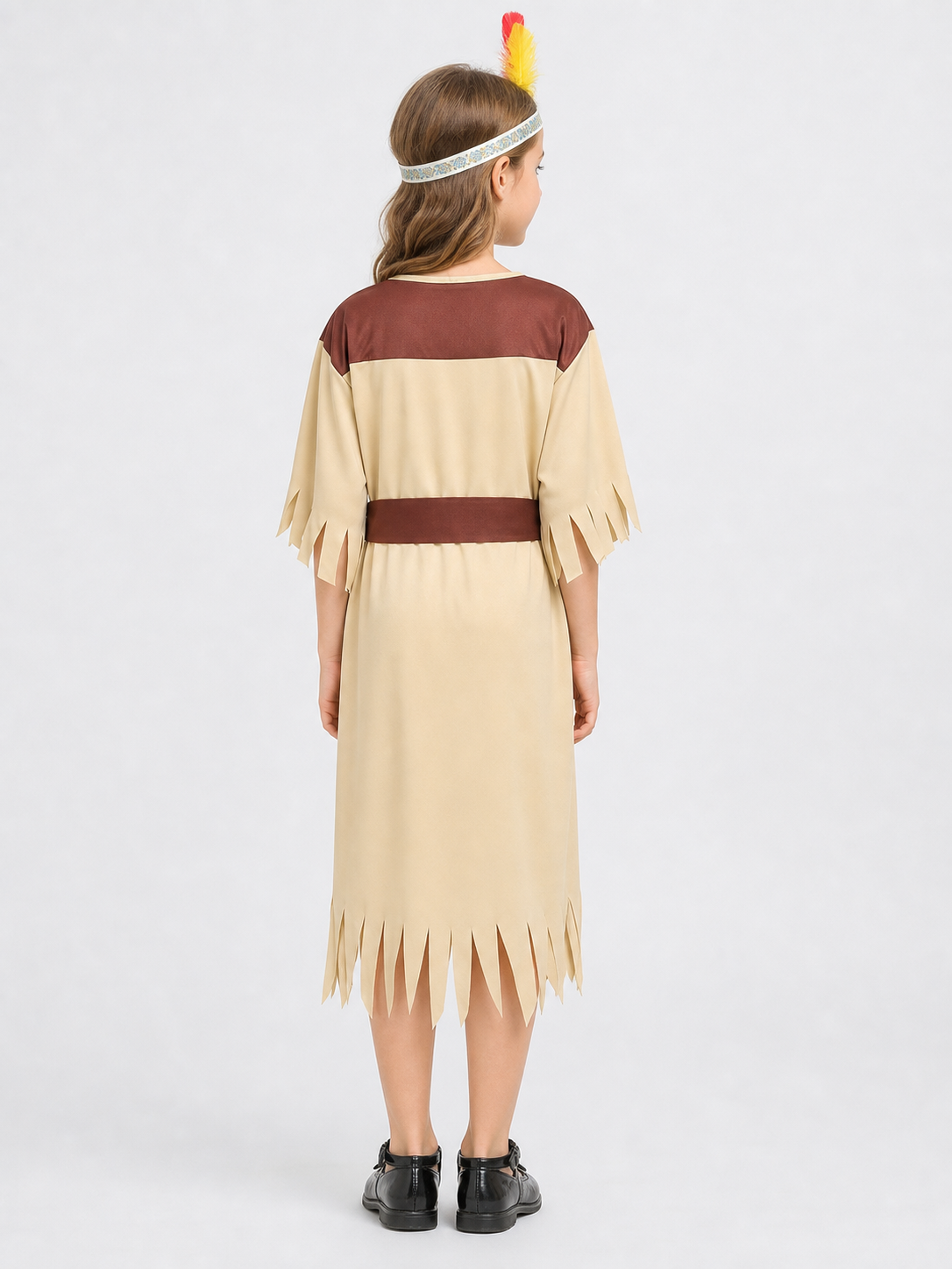 Native American-style carnival costume with dress
