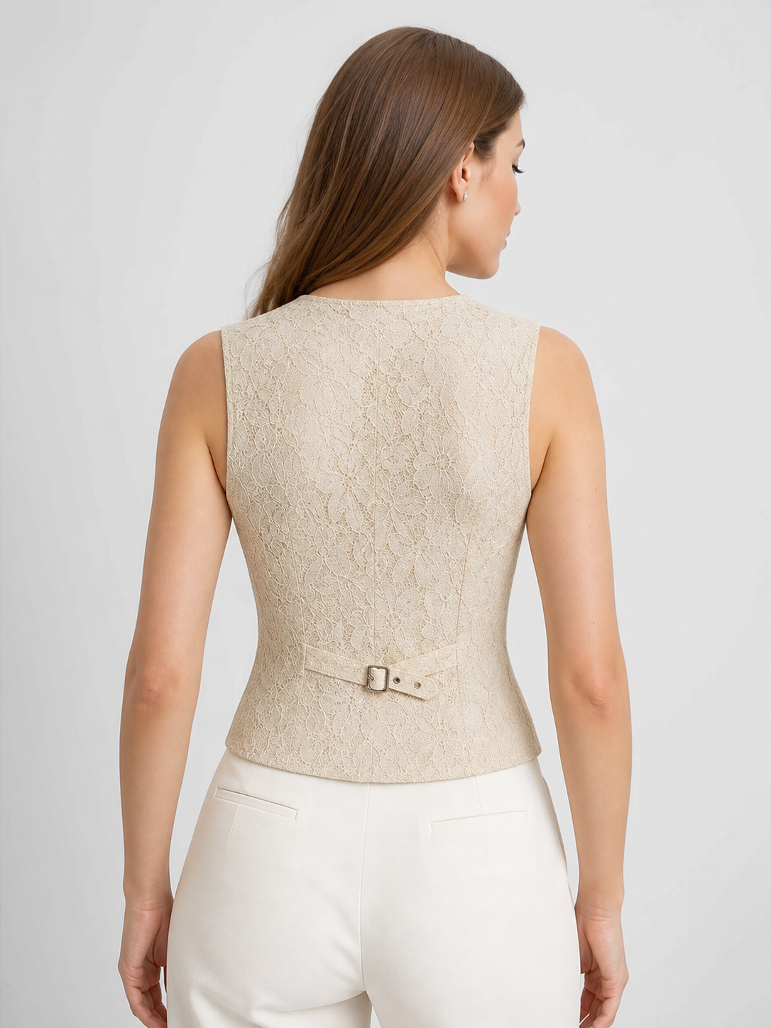 Vintage Floral Jacquard Vest