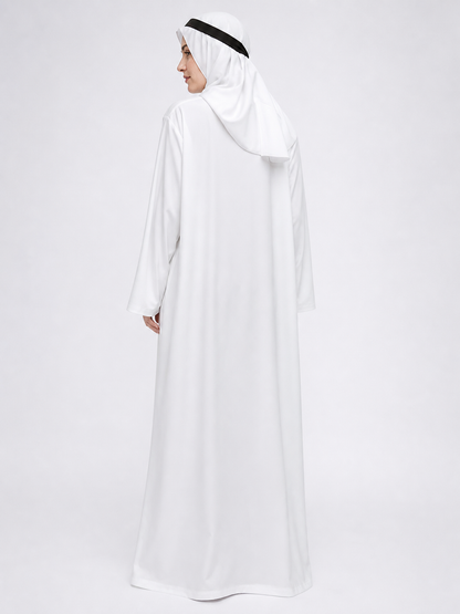 Arabian-style carnival costume with robe and accessories