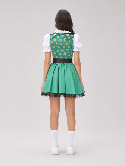 Beer Festival Dress with Lace and Belt
