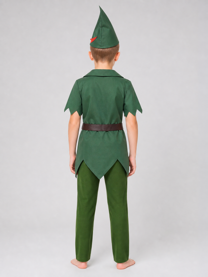 Peter Pan Cosplay Costume with Hat and Belt