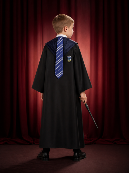 Harry Potter Ravenclaw Hooded Robe for Cosplay back view