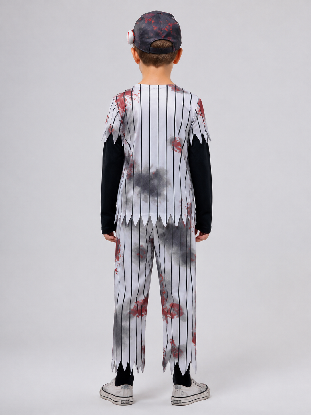 Children’s Zombie Athlete Halloween Costume back view