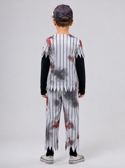 Children’s Zombie Athlete Halloween Costume back view