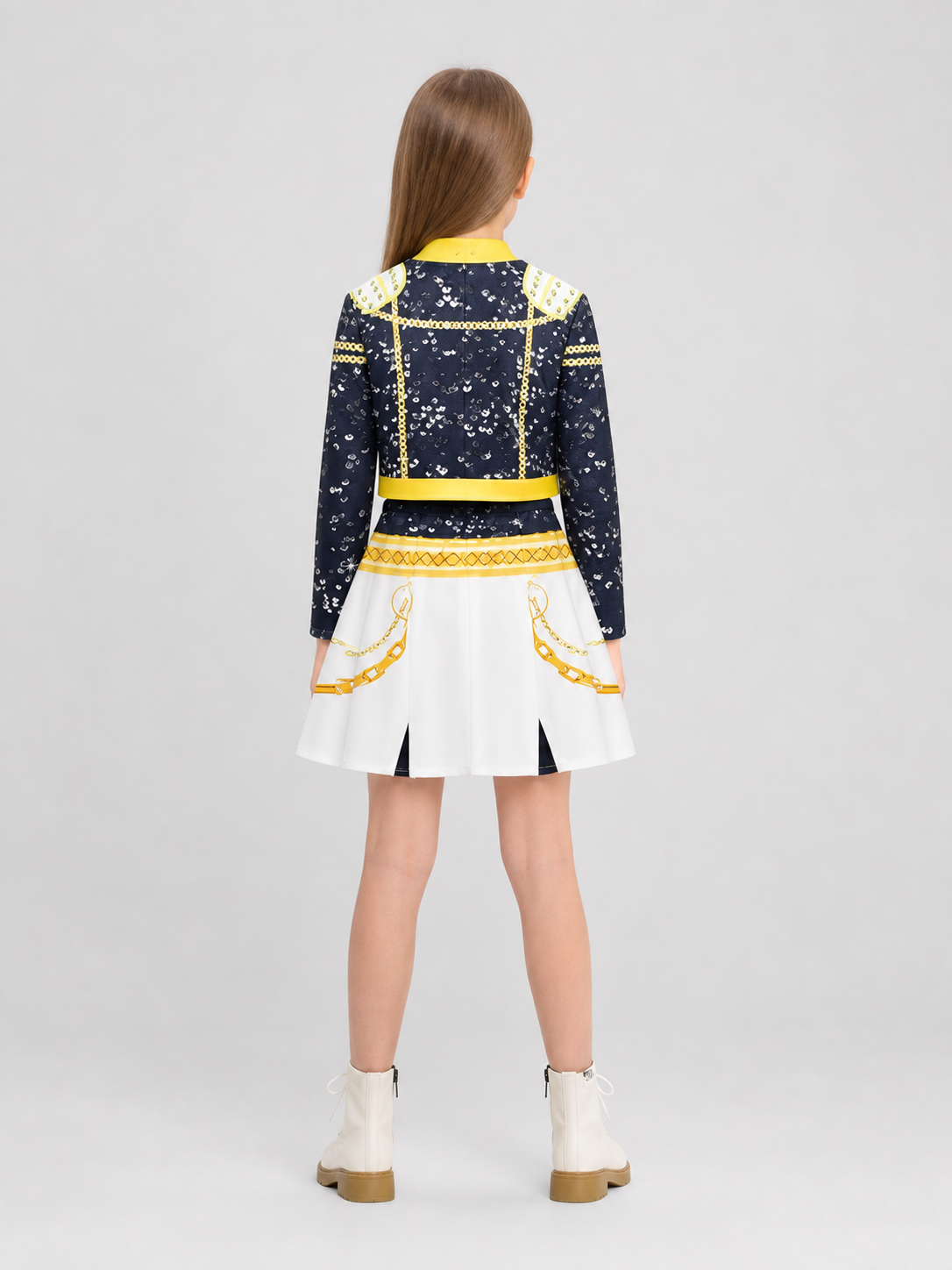 Performance and Cosplay Costume: Jacket and Skirt back view