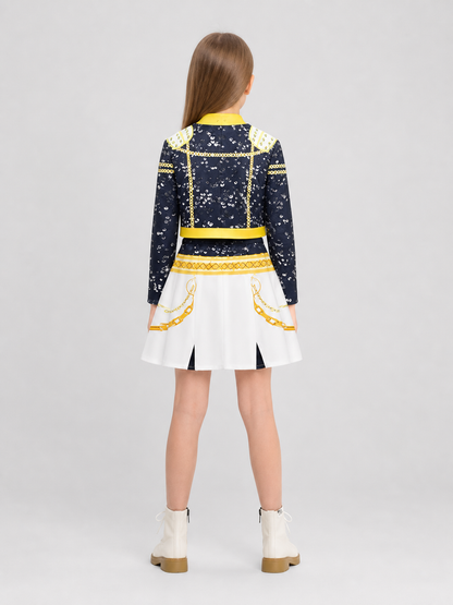 Performance and Cosplay Costume: Jacket and Skirt back view