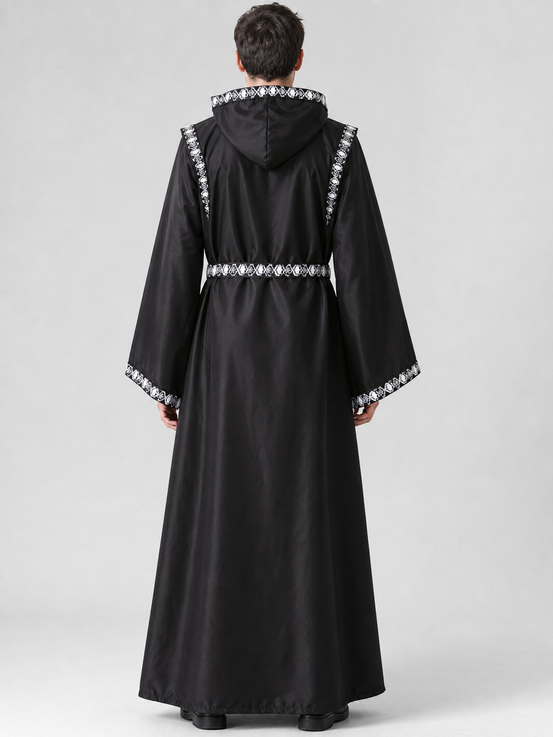 Gothic Hooded Robe with Belt