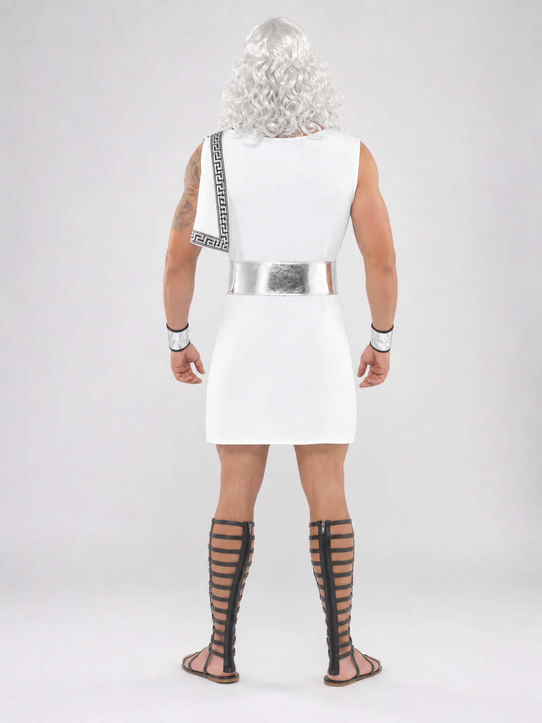 Ancient Greek-Style Stage Costume with a Wide Belt