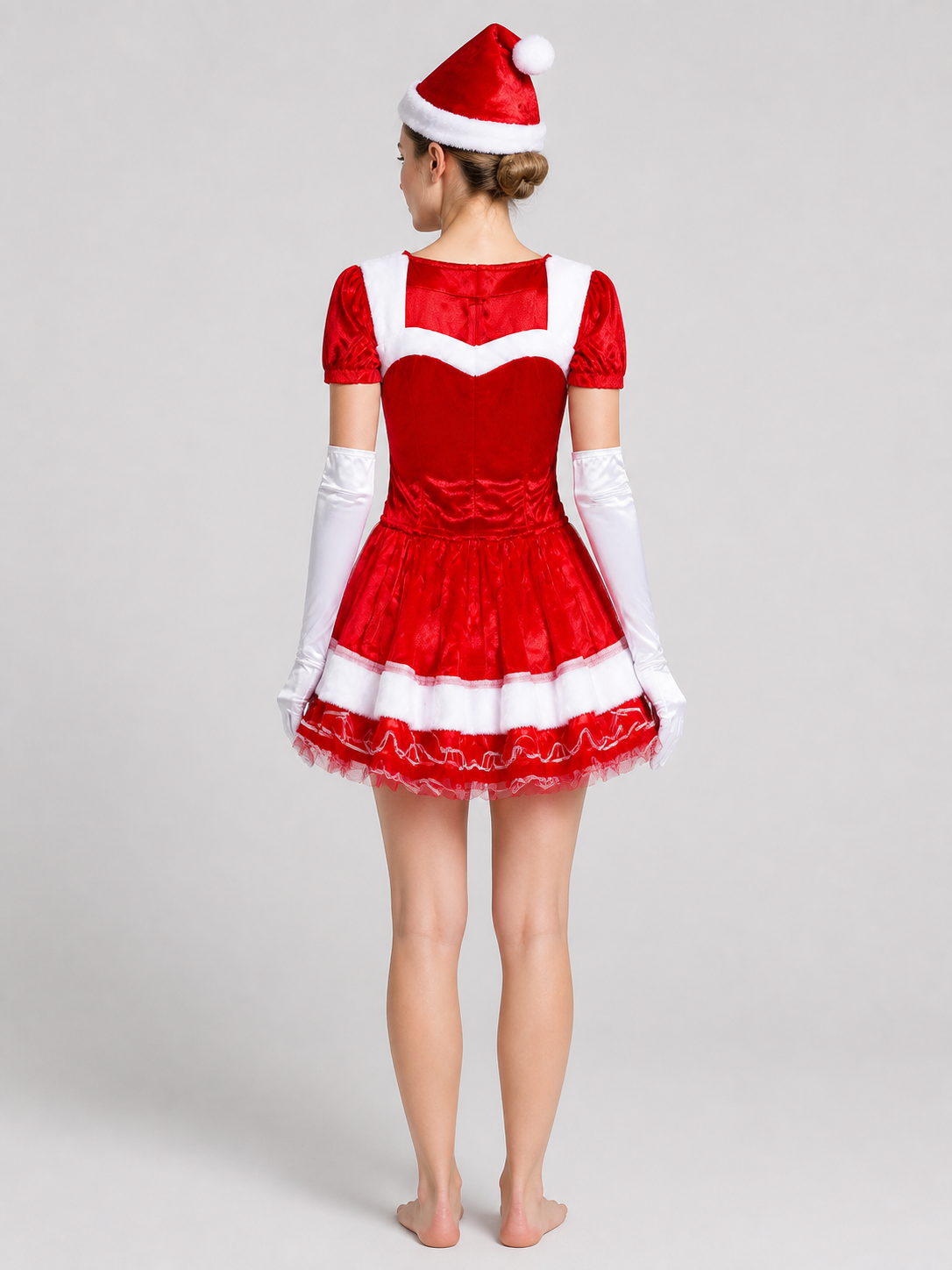 Christmas Costume with Dress, Hat, and Gloves