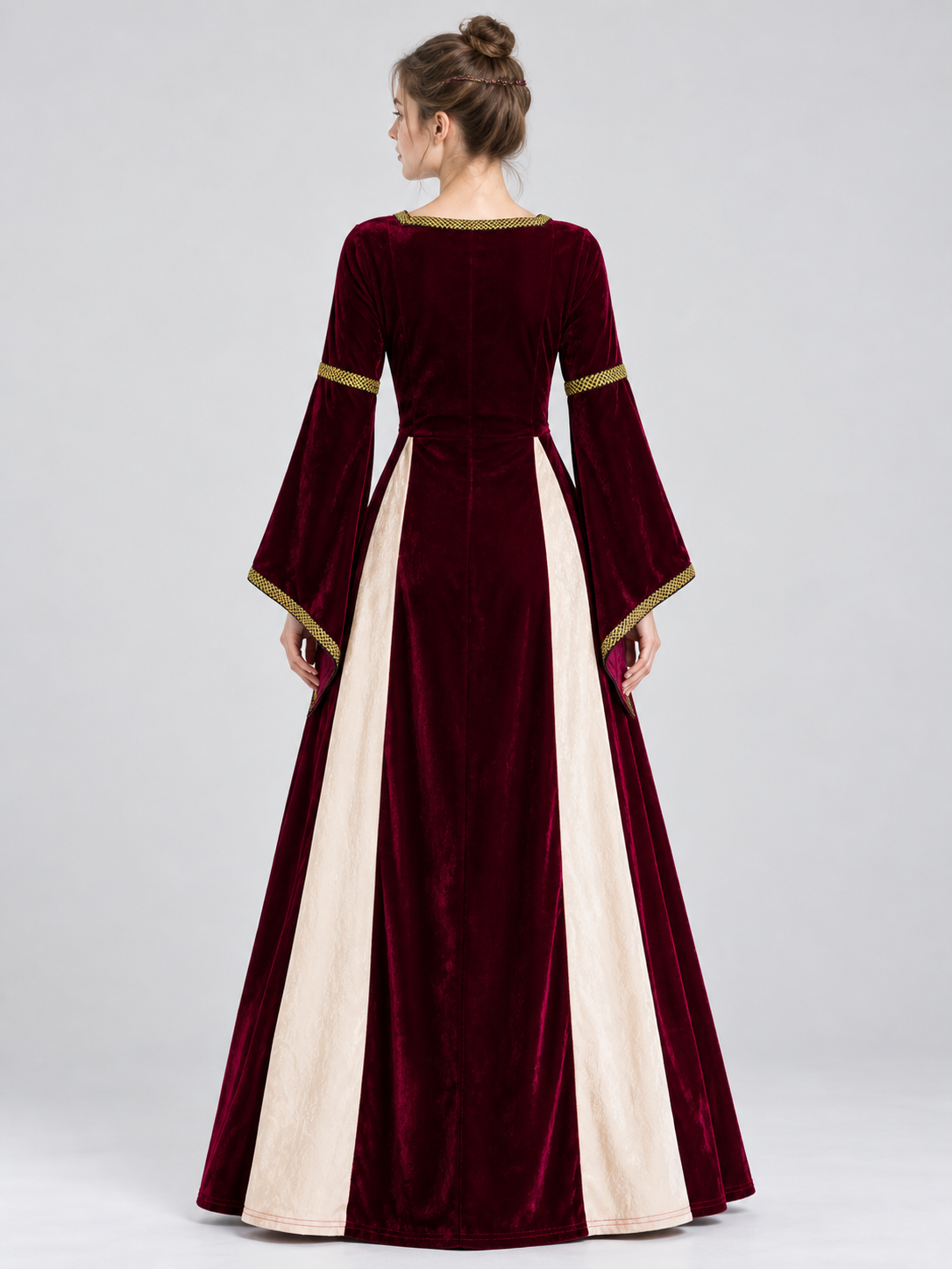 Medieval-Style Lace-Up Carnival Dress