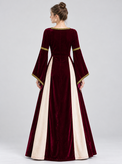 Medieval-Style Lace-Up Carnival Dress