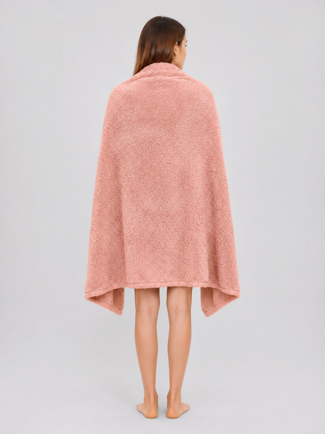 Reversible Pet Blanket, Pink back view