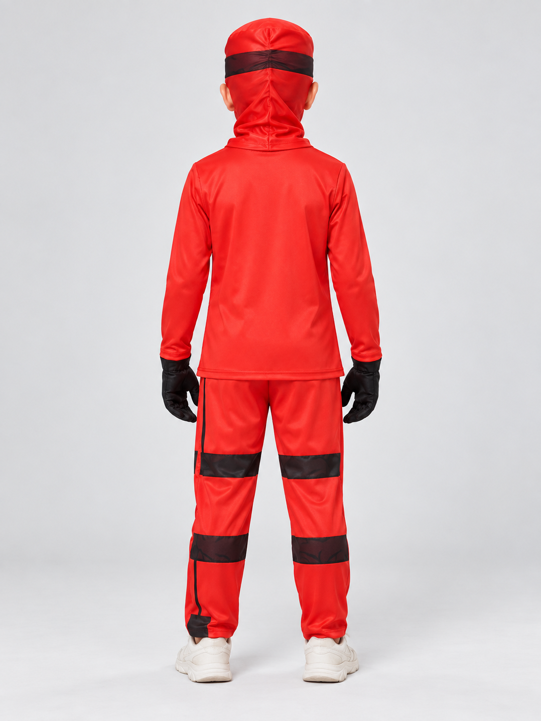 Kids' Ninja Costume Red with Golden Dragon
