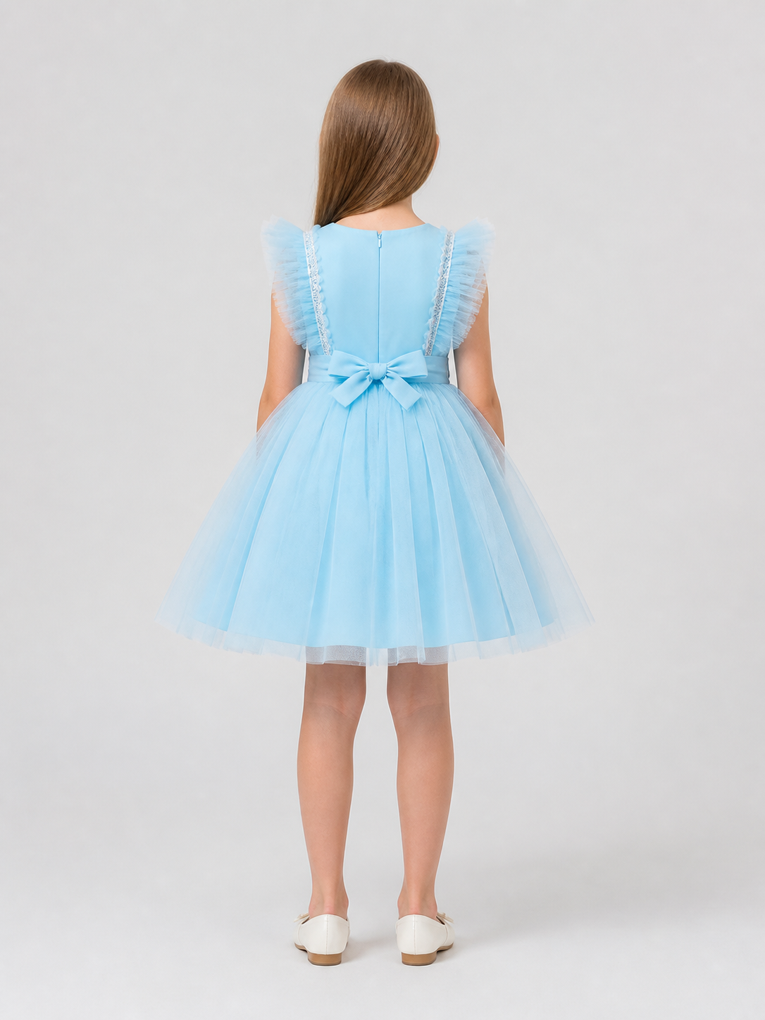 Full Tulle Dress with Sequins, Dressy back view