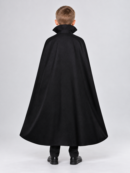 Cosplay Cape with Chain and Burgundy Lining