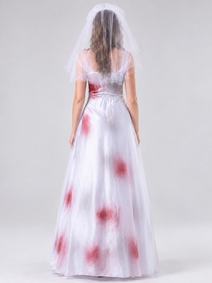 Vampire Bride Costume with Veil
