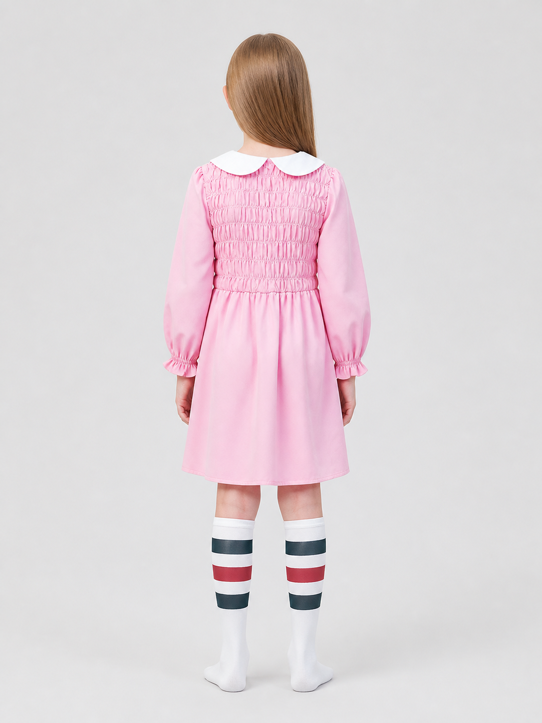 Stranger Things Cosplay Dress with Leg Warmers back view