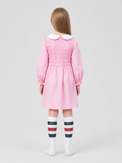 Stranger Things Cosplay Dress with Leg Warmers back view