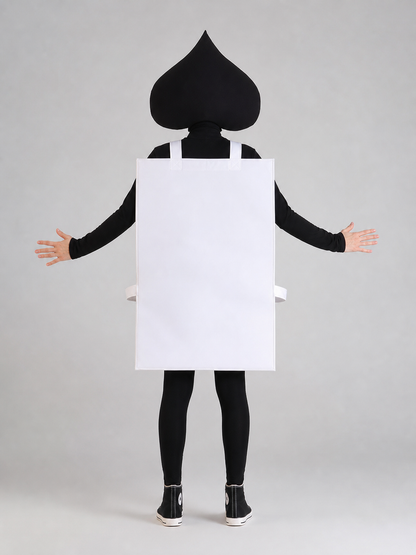 Ace of Spades Playing Card Costume for Performances
