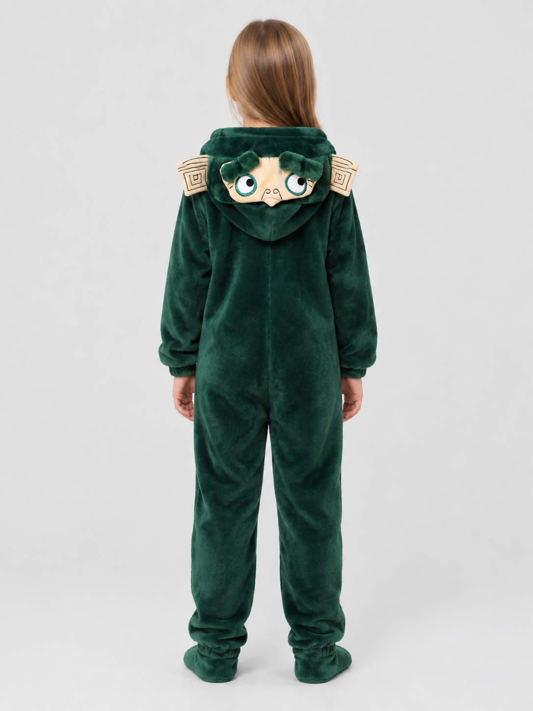 Kids' Hooded Dragon Pajama Bodysuit