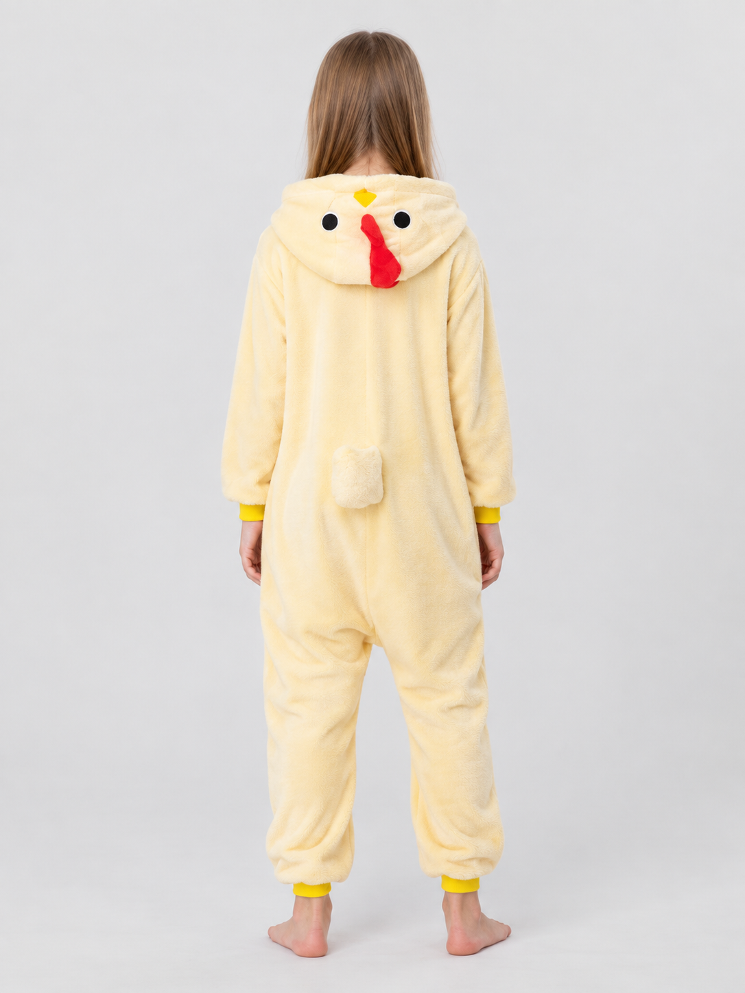 Light Yellow Chick Hooded Pajama Jumpsuit