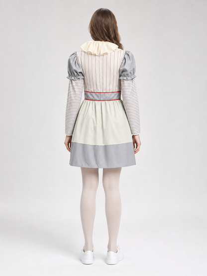 Clown Costume Dress for Halloween and Carnival