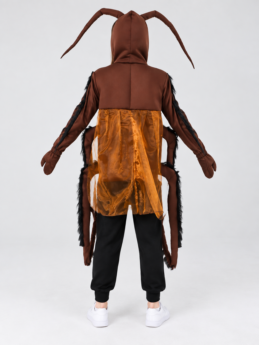 Hooded Cockroach Costume back view