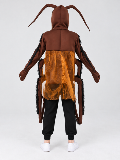 Hooded Cockroach Costume back view