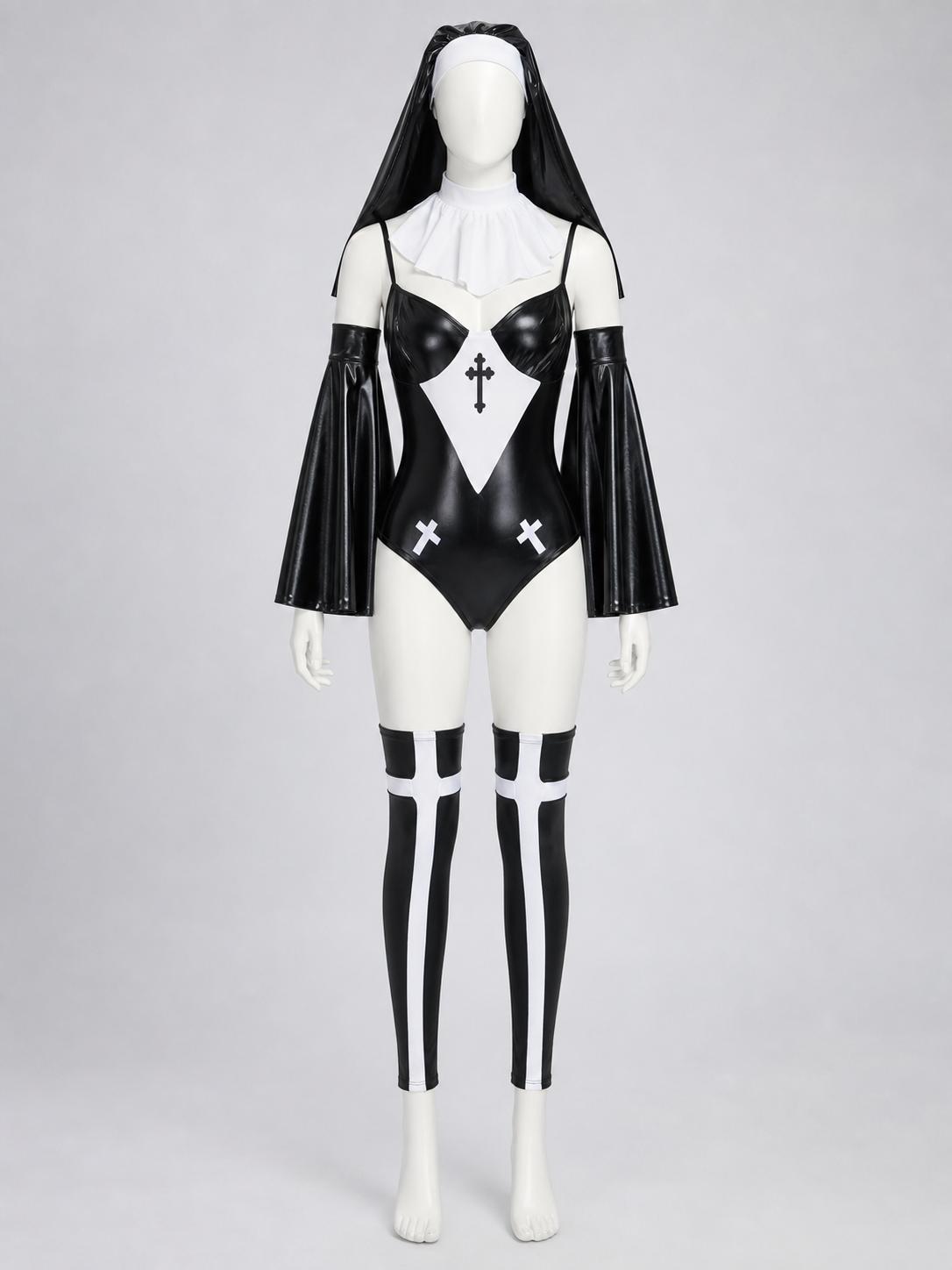 Cosplay Nun's Habit Costume with Cross