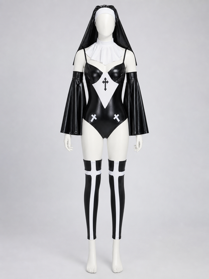 Cosplay Nun's Habit Costume with Cross