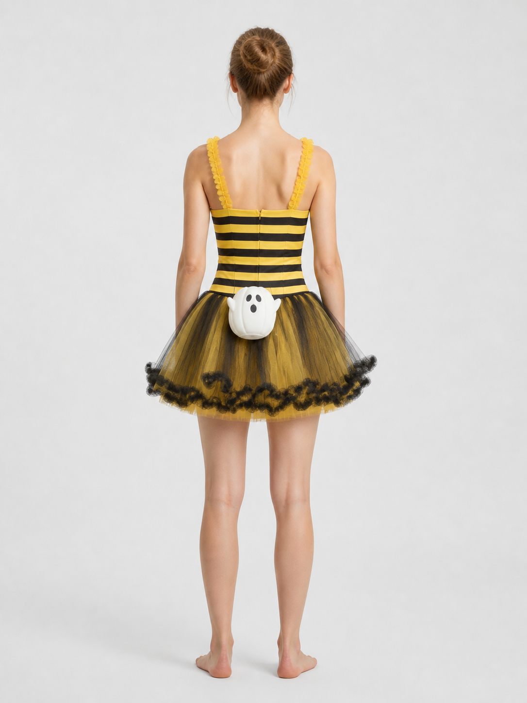 Bee Costume, Dress with a Full Skirt back view