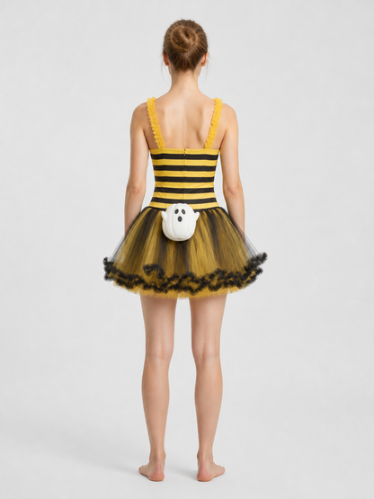 Bee Costume, Dress with a Full Skirt back view