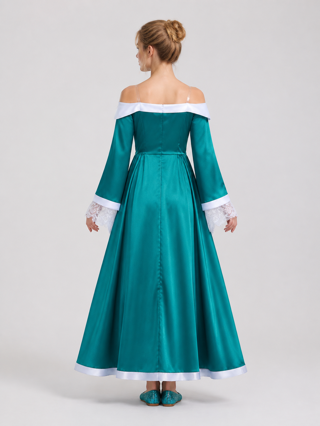 Rosalina Cosplay Dress, Long, with Brooch back view